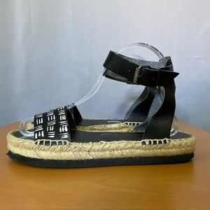 American Eagle hand-painted sandals